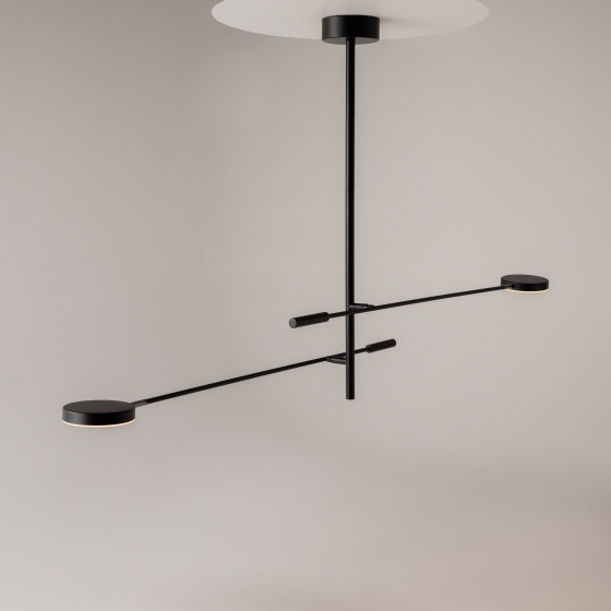 Потолочный светильник Fad черный 1125 мм 12