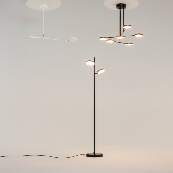 Напольный светильник Fad черный 12