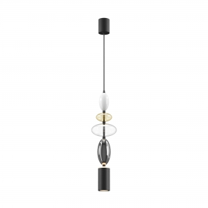 Подвесной светильник Monochrome черный, стекло