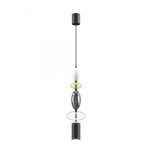 Подвесной светильник Monochrome черный, стекло