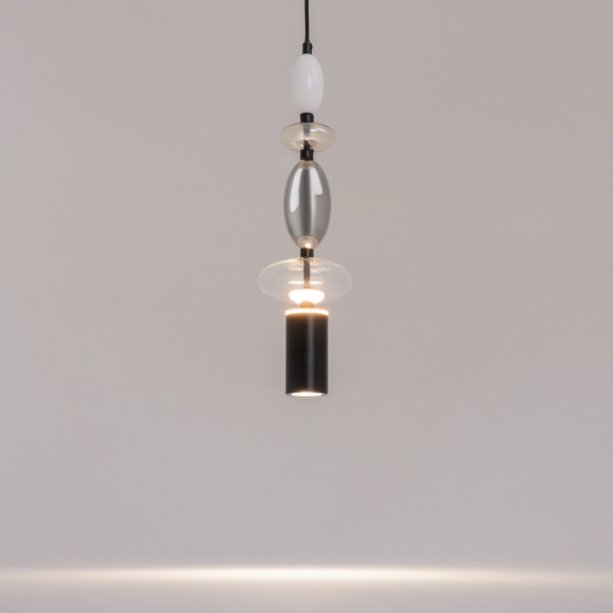 Подвесной светильник Monochrome черный, стекло 9