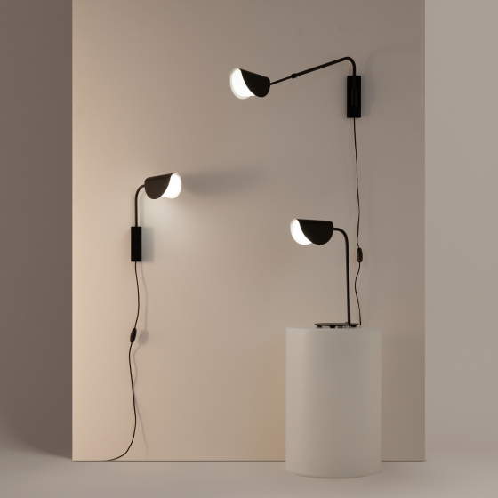 Настенный светильник Mollis черный 6