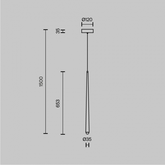 Подвесной светильник Cascade черный 10