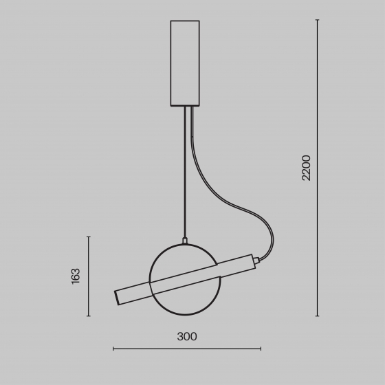 Подвесной светильник Enigma белый 300 мм 2