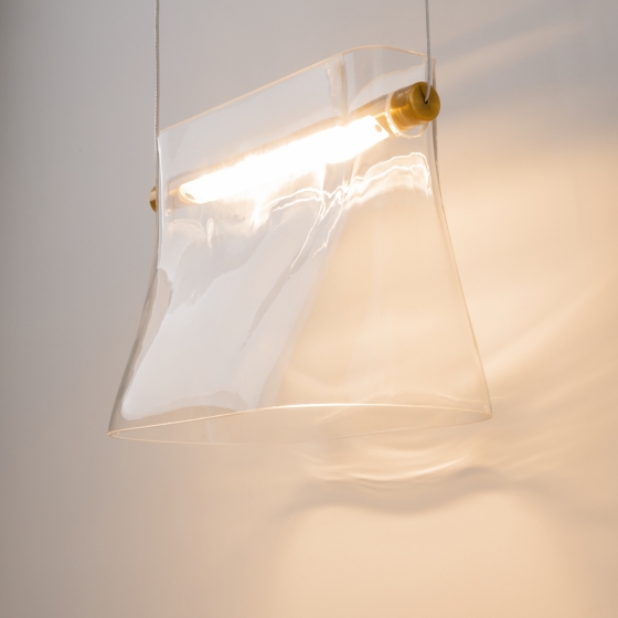 Настенный светильник Cabaret латунь, прозрачный абажур 8