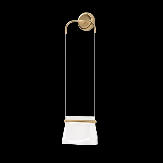 Настенный светильник Cabaret латунь, прозрачный абажур 11