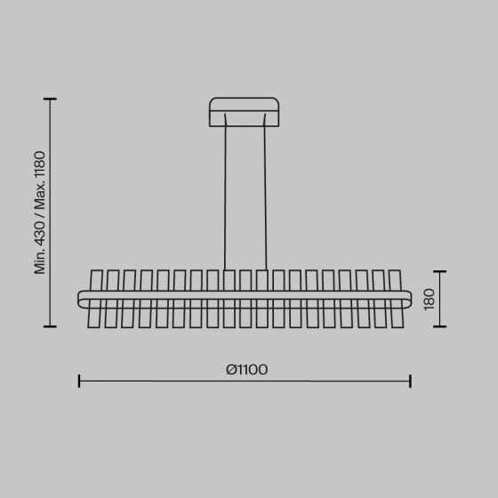 Подвесной светильник Mirage латунный, хрустальный 5