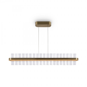 Подвесной светильник Mirage латунный, хрустальный