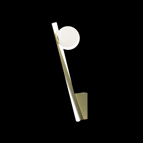 Настенный светильник Казимир золотой, белый абажур 4