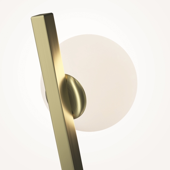 Настенный светильник Казимир золотой, белый абажур 5