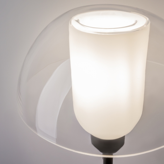 Настенный светильник Memory с прозрачным абажуром черный 8