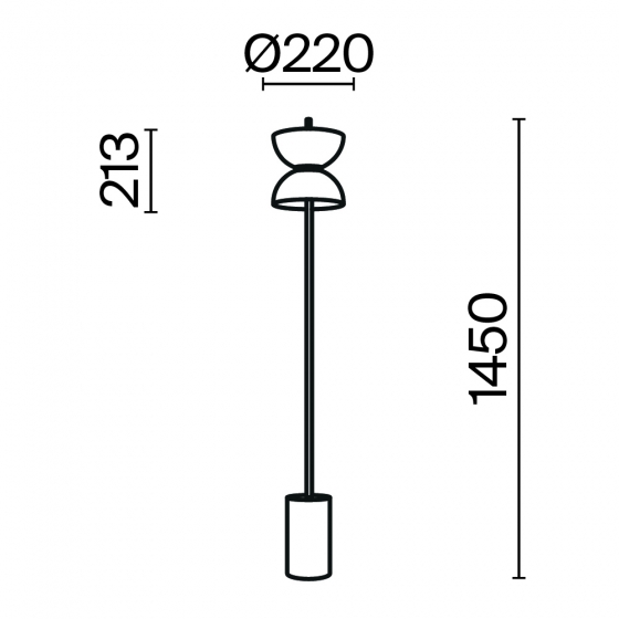Напольный светильник Kyoto черный, белый, 145 см 2