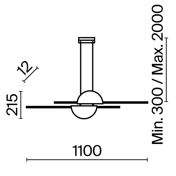 Подвесной светильник Skyline черный, белый 9