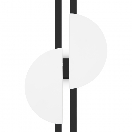 Настенный светильник Skyline черный, белый абажур 12