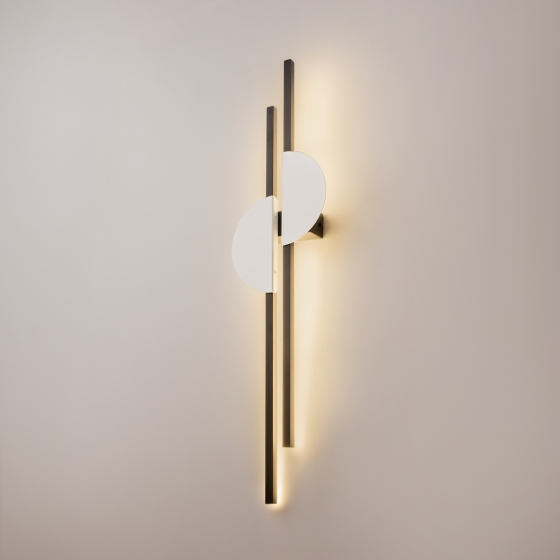 Настенный светильник Skyline черный, белый абажур 7