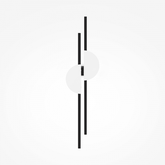 Настенный светильник Skyline черный, белый абажур 1