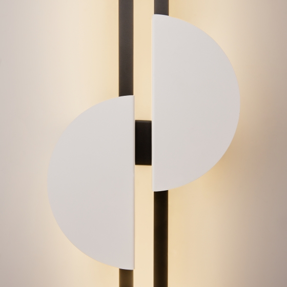 Настенный светильник Skyline черный, белый абажур 6