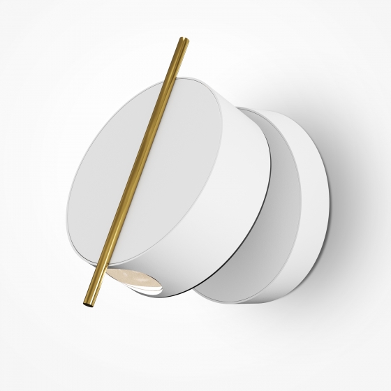 Настенный светильник Nuance белый и латунь 3