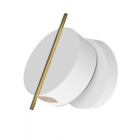 Настенный светильник Nuance белый и латунь 8