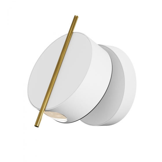 Настенный светильник Nuance белый и латунь 9