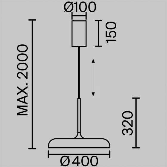 Подвесной светильник Gerhard белый 400 мм 8