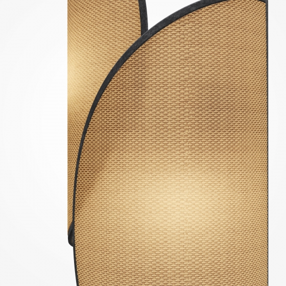 Настенное светильник Organic черный, коричневый абажур 9