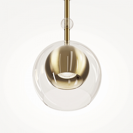 Подвесной светильник Ros латунь, прозрачный, 160 мм 5