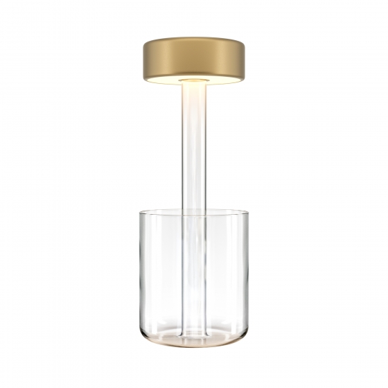 Настольный светильник AI Collaboration прозрачный, золото 1