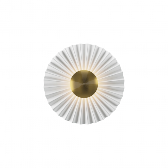 Настенный светильник Maytoni округлый белый с металлизированным элементом 1