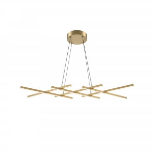 Подвесной светильник Halo латунь, белый абажур