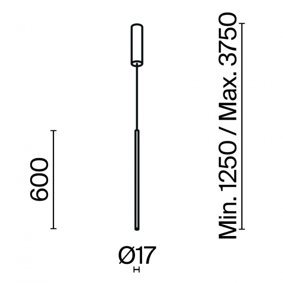 Подвесной светильник Halo черный с белым абажуром 2
