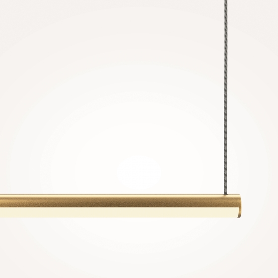 Подвесной светильник Halo латунь, белый абажур 4