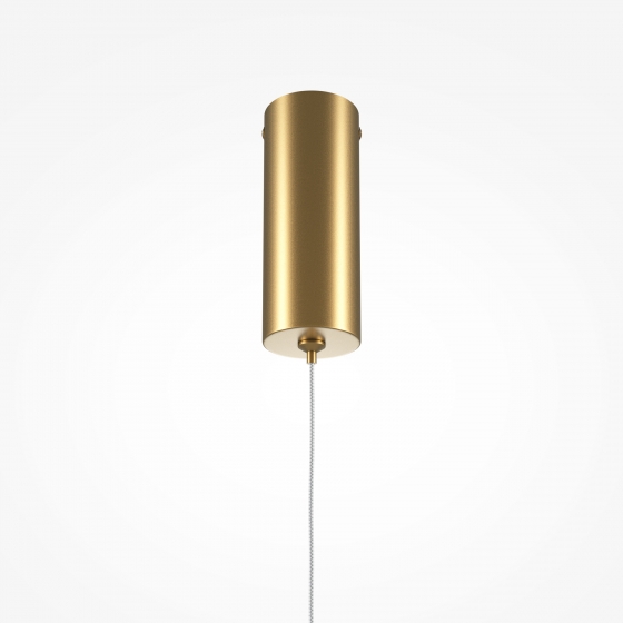 Подвесной светильник Halo латунь, белый абажур 9