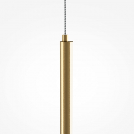 Подвесной светильник Halo латунь, белый абажур 6