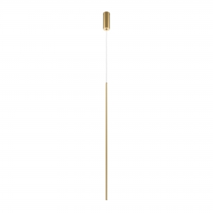 Подвесной светильник Halo латунь, белый абажур