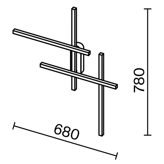 Настенный светильник Halo черный, белый абажур 3
