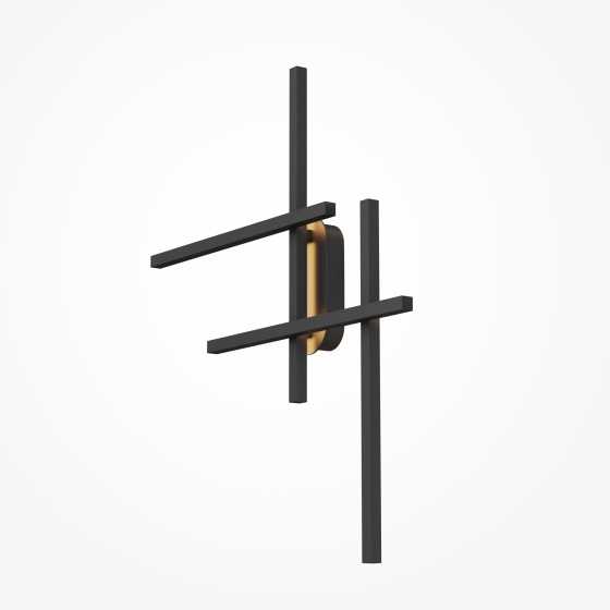 Настенный светильник Halo черный, белый абажур 10