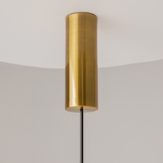 Подвесной светильник Level коньячный, латунь 9