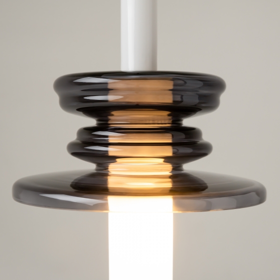 Подвесной светильник Sound Wave черный стекло 2