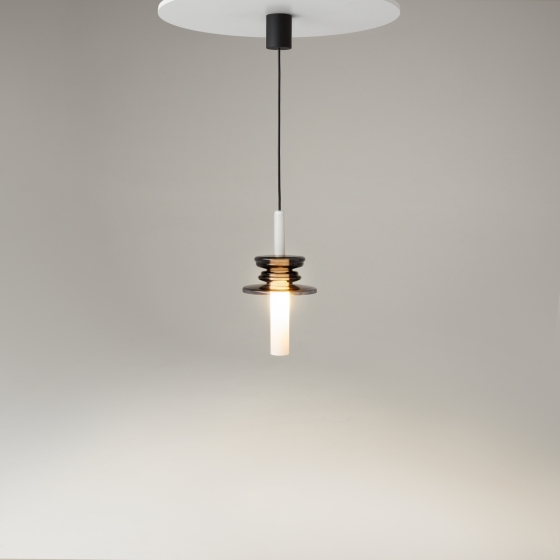 Подвесной светильник Sound Wave черный стекло 3