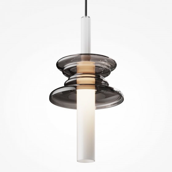 Подвесной светильник Sound Wave черный стекло 11