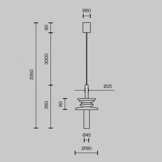 Подвесной светильник Sound Wave с абажуром в синих тонах 9