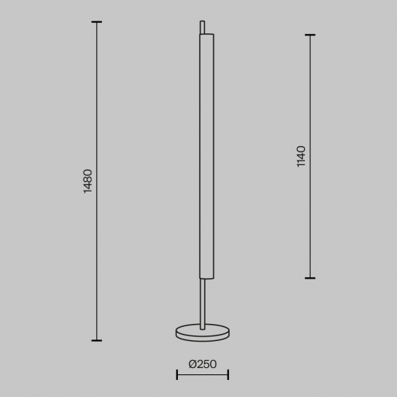 Напольный светильник Loom латунный, стекло 3