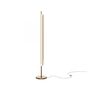 Напольный светильник Loom латунный, стекло