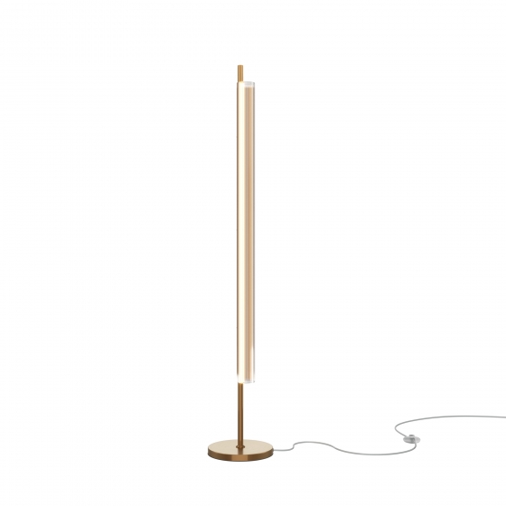 Напольный светильник Loom латунный, стекло 1