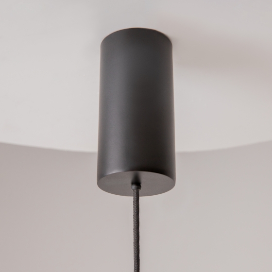 Подвесной светильник Shadows of the past черный с белым абажуром 15