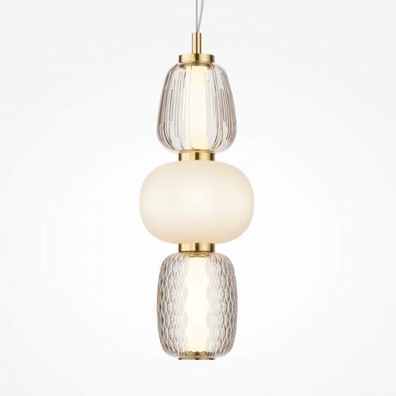 Подвесной светильник Pattern золотой, стекло, 170 мм 6