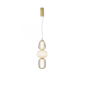 Подвесной светильник Pattern золотой, стекло, 170 мм