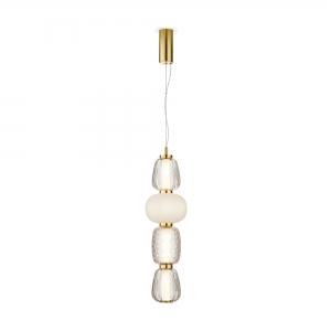 Подвесной светильник Pattern золотой, стекло, 170 мм