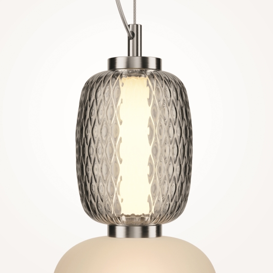 Настенный светильник Pattern хром, стекло белый и серый 5